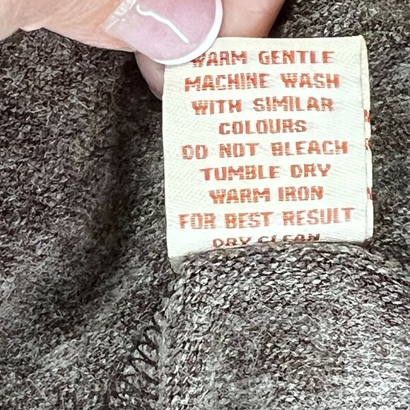 Aryeh NWT Dress Floral Butterfly Design Brown Womens M Boho Cottage Core LS - Picture 12 of 16